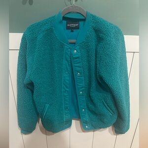 Heart Turquoise Teddy Jacket